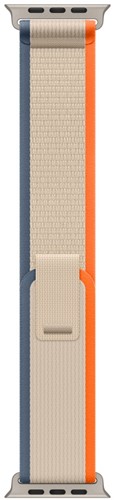 Apple MT5W3ZM/A slimme draagbare accessoire Band Beige, Oranje Nylon, Gerecycled polyester, Titanium, Spandex