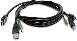 StarTech.com SKHDMMKVM-10-TAA toetsenbord-video-muis (kvm) kabel Zwart 3 m