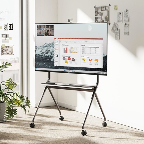 ACT Verrijdbare tv/monitor vloersteun, 50” t/m 86”, VESA-3