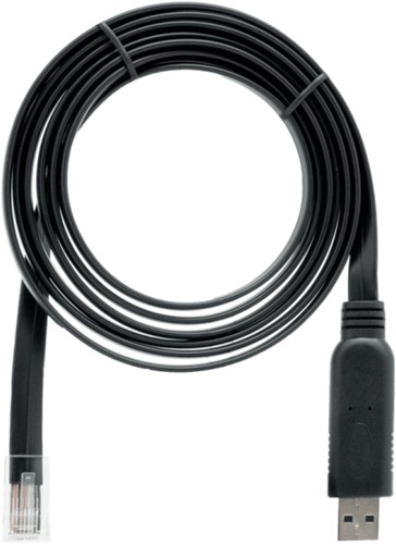 QNAP CAB-CONSOLE-URJ45-1M8 USB-kabel 1,8 m RJ-45 USB A Zwart