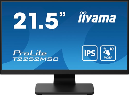 iiyama ProLite T2252MSC-B2AG computer monitor 54,6 cm (21.5") 1920 x 1080 Pixels Full HD LCD Touchscreen Zwart