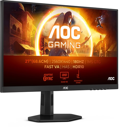 AOC G4 Q27G4XN computer monitor 68,6 cm (27") 2560 x 1440 Pixels Quad HD LCD Zwart, Grijs