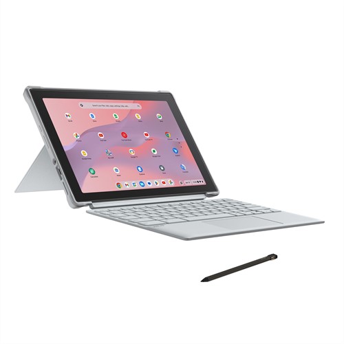 ASUS Chromebook CM30 Detachable CL3001DM2A-R70266 MediaTek Kompanio 520 26,7 cm (10.5") Touchscreen WUXGA 8 GB LPDDR4x-SDRAM 64 GB eMMC Wi-Fi 6 (802.11ax) ChromeOS Nederlands Zilver