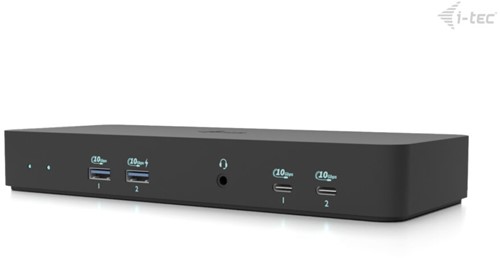 i-tec C31INTGTRI4KDOCPDCH laptop dock & poortreplicator Bedraad USB 3.2 Gen 1 (3.1 Gen 1) Type-C Zwart-2