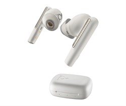 POLY Voyager Free 60 UC M White Sand Earbuds + BT700 USB-C-adapter + oplaadcase basis