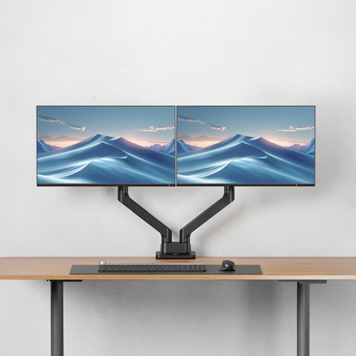 ACT Monitorarm office premium, gasveer, 2 monitoren-2