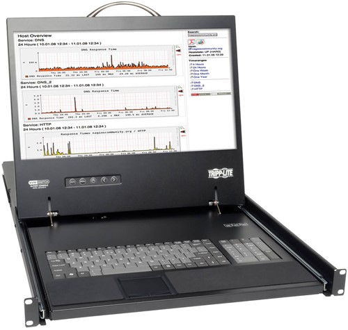 Tripp Lite B070-016-19 rack console 48,3 cm (19") 1280 x 1024 Pixels Zwart