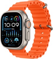 Apple MT653ZM/A slimme draagbare accessoire Band Oranje Fluorelastomeer, Titanium-2