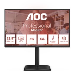 AOC 24E4U computer monitor 60,5 cm (23.8") 1920 x 1080 Pixels Full HD LED Zwart