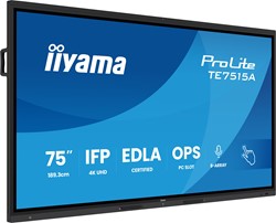 iiyama TE7515A-B2AG beeldkrant Kiosk-ontwerp 190,5 cm (75") Wifi 550 cd/m² 4K Ultra HD Touchscreen Type processor Android