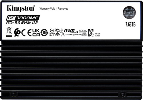 Kingston Technology 7,68TB DC3000ME U.2 PCIe 5.0 NVMe TCG Opal Enterprise SSD