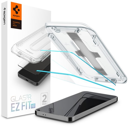 Spigen GLAS.tR EZ Fit HD Doorzichtige schermbeschermer Samsung 2 stuk(s)