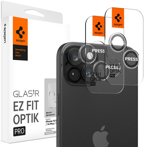 Spigen GLAS.tR EZ Fit Optik Pro Cameralensbeschermer Apple 2 stuk(s)