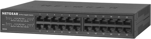 NETGEAR GS324 Unmanaged Gigabit Ethernet (10/100/1000) Zwart