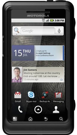 OtterBox Droid 2 by Motorola Commuter Series Case mobiele telefoon behuizingen Zwart