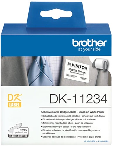 Brother DK-11234 printeretiket Wit Zelfklevend printerlabel