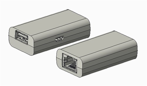 Hewlett Packard Enterprise R6Q99A tussenstuk voor kabels RJ-45 Micro-B USB