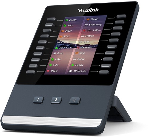 Yealink EXP43 IP add-on module Zwart, Grijs 23 knoppen