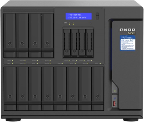 QNAP TVS-h1688X NAS Tower Ethernet LAN Zwart W-1250