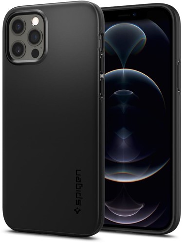 Spigen Thin Fit mobiele telefoon behuizingen 15,5 cm (6.1") Hoes Zwart
