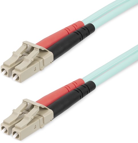StarTech.com 20m LC/UPC naar LC/UPC OM4 Multimode Glasvezel Kabel, 50/125µm LOMMF/VCSEL Zipcord Fiber, 100G Netwerken, Low Insertion Loss, LSZH Glasvezel Patchkabel