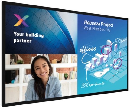 Philips 75BDL8051C/00 beeldkrant 190,5 cm (75") 350 cd/m² 4K Ultra HD Zwart Touchscreen Android 9.0