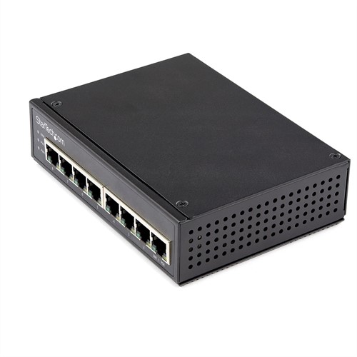 StarTech.com Industrial 8 Port Gigabit PoE Switch 30W Power Over Ethernet Switch GbE PoE+ Unmanaged Switch Rugged High Power Gigabit Netwerk Switch IP-30/ -40 C 75 C