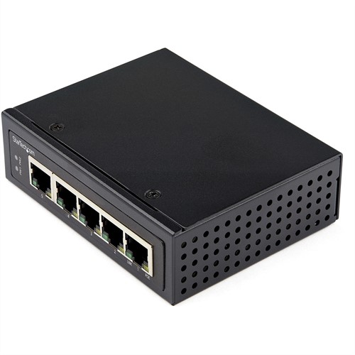 StarTech.com Industrial 5 Port Gigabit PoE Switch 30W Power Over Ethernet Switch Robuuste GbE PoE+ Unmanaged Switch Rugged High Power Gigabit Network Switch IP-30/-40 C to 75 C