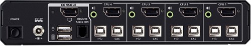 ATEN 4-poorts USB 5K DisplayPort/HDMI universele beveiligde KVM-switch met CAC (PSD PP v4.0-compatibel)-3