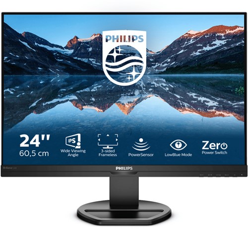 Philips B Line 240B9/00 computer monitor 61,2 cm (24.1") 1920 x 1200 Pixels WUXGA LED Zwart