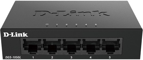 D-Link DGS-105GL/E netwerk-switch Unmanaged Gigabit Ethernet (10/100/1000) Zwart