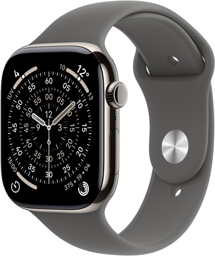 Apple Watch Series 11 OLED 42 mm Digitaal 374 x 446 Pixels Touchscreen 5G Titanium Wifi GPS