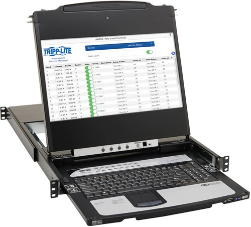 Tripp Lite B030-DP16-17D KVM-switch Rack-montage Zwart