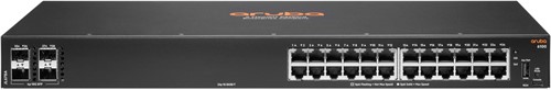 Hewlett Packard Enterprise Aruba 6100 24G 4SFP+ Managed L3 Gigabit Ethernet (10/100/1000) 1U Zwart