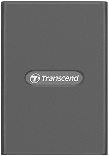 Transcend RDE2 geheugenkaartlezer Grijs