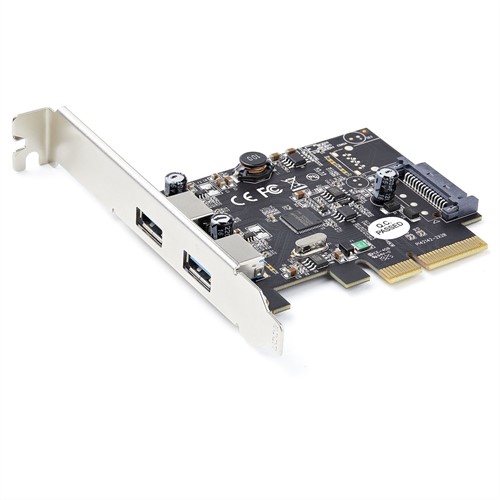 StarTech.com 2-Port USB PCIe Kaart met 10Gbps/poort - USB 3.2 Gen 2 Type-A PCI Express 3.0 x2 Host Controller Kaart - Add-On Adapter Kaart - Full/Low Profile - Windows & Linux