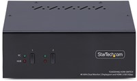 StarTech.com 2-Port Dual-Monitor DisplayPort en HDMI KVM Switch, 4K 60Hz, 1x HDMI & 1x DP Monitor, 2-Port USB Hub, 5Gbps, 2x USB HID Ports, TAA Compliant-3