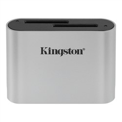 Kingston Technology Workflow SD Reader geheugenkaartlezer USB 3.2 Gen 1 (3.1 Gen 1) Zwart, Zilver