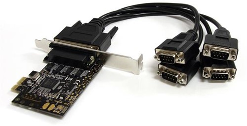 StarTech.com 4-poort RS232 PCI Express Seriële Kaart met Breakout-kabel