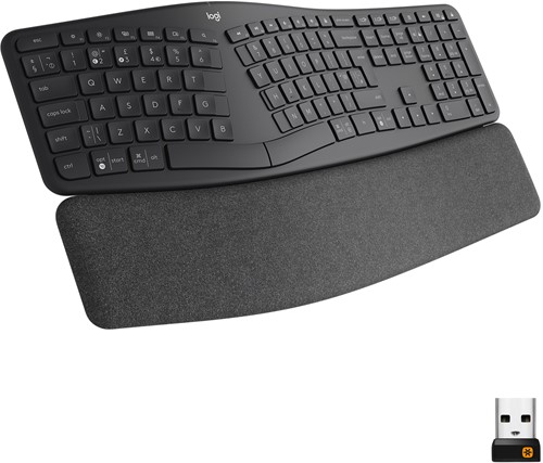 Logitech Ergo K860 toetsenbord RF-draadloos + Bluetooth US International Grafiet