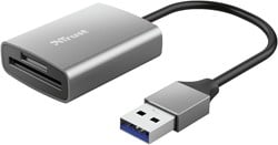 Trust Dalyx geheugenkaartlezer USB 3.2 Gen 1 (3.1 Gen 1) Aluminium