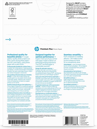 HP Premium Plus matglanzend fotopapier, 20 vel, A4/210 x 297 mm-3