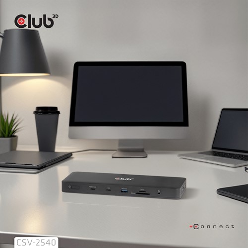 CLUB3D Club 3D 14-in-1 USB-C® Quad Display Dockingstation – 4 Schermen & 100W Snelladen-2