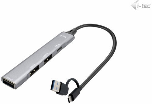 i-tec USB-C/USB-A Metal HUB 1x USB 3.0 + 3x USB 2.0