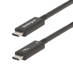 StarTech.com A40G2MB-TB4-CABLE Thunderbolt-kabel 2 m 40 Gbit/s Zwart