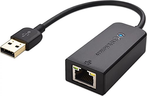 Crestron ADPT-USB-ENET tussenstuk voor kabels USB-A RJ-45 Zwart
