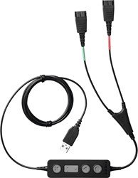 Jabra Link 265 audio kabel USB2.0 2x QD Zwart