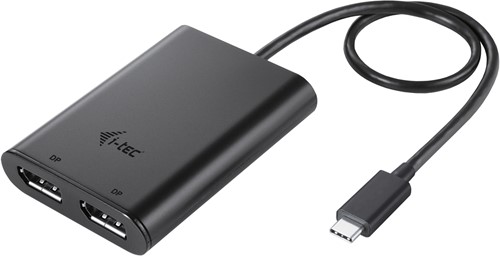 i-tec USB-C Dual 4K/60Hz (single 8K/30Hz) DP Video Adapter