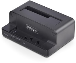 StarTech.com M.2 NVMe naar 2.5"/3.5" SATA Drive Duplicator, Dual Bay Standalone SSD Cloner/Copier en Drive Dock, Bidirectionele NVMe naar SATA / SATA naar NVMe Copier, Tot 27GB/min, SATA III, USB 10Gb