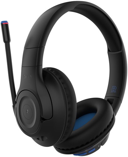 Belkin SOUNDFORM INSPIRE Headset Bedraad en draadloos Hoofdband Oproepen/muziek USB Type-C Bluetooth Zwart